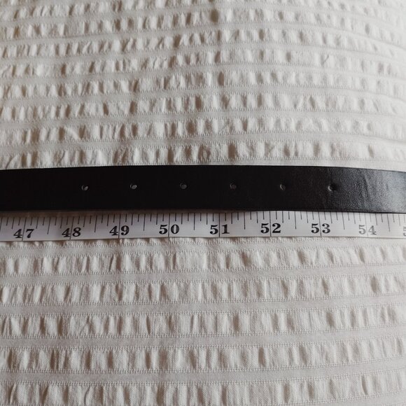 NWT PLUS SIZE BLACK BELT WITH GUNMETAL BUCKLE & TIP - Picture 7 of 10